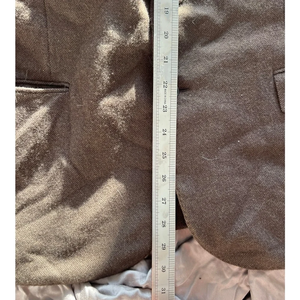 Ralph Lauren Black Label Slim Fit 100% Wool Brown blazer Sport Jacket 42R - Picture 8 of 12